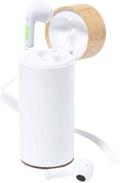 Écouteurs Power Bank Bambou