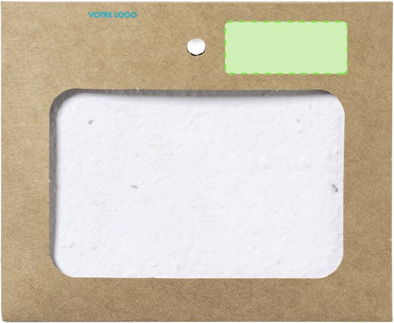 Badge Ensemencé Carton Recyclé