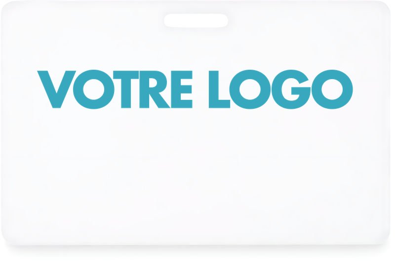 Badge pour lanyard 54 x 86 mm