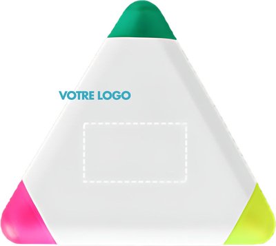 3-colour triangle shaped PP highlighter